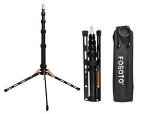 Fosoto FT140 LED Işık Stand Taşınabilir Tripod Pografik aydınlatma Flaş Şemsiyesi Reflektörü PO Studio Camer Telefon T200615277996