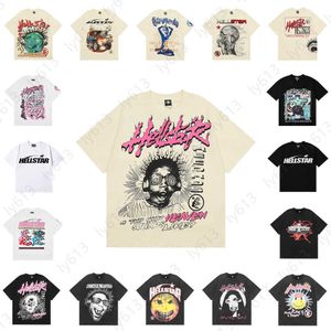 Hellstar Gömlek Erkek Tasarımcı T Shirt Erkekler Giyim Klasik ABD Yüksek Sokak Grafik T Shirt Moda Lüks Pamuk Kısa Kollu Yaz Tshirt