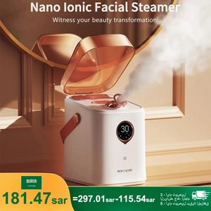 Nano Ionic Face Warer Deep Clean Увлажняющий паря с кожей по уходу за кожей холодный распылитель для лицевого пароварка Spa Care Sauna Sprayer 240409