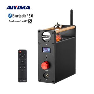 Усилители Aiyima Audio T8 Вакуумная трубка усилитель Bluetooth Preamplier усилитель наушников Hifi Bluetooth Decoder Decoder DAC USB Optical