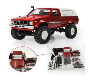 2020 Новый WPL C24 C24 116 4WD 24G военный грузовик Групп с дорогой RC CAR 2CH RTR Комплект игрушек без электрических деталей 8626492