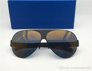 Солнцезащитные очки New Men Sunglasses Ultralight Frame без винтов Franz Pilot Frame с зеркальным объективом Ультраальной рамки сплав памяти негабаритный sung6151837