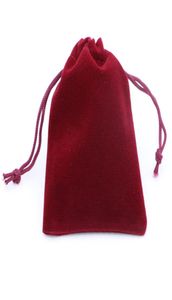 20pcslot Jewelly Bag Сумка бархатных подарочных пакетов с шнуркой для ювелирных украшений цельные ювелирные мешочки8699956