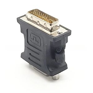 2024 DVI VGA Женский адаптер DVI-I Plug 24 + 5 P To VGA Jack Adapter HD-видео-графический конвертер для PC HDTV Projector для монитора ПК-монитора