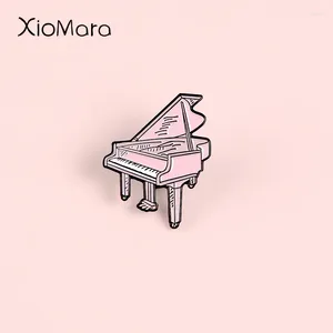 Брош моей любимой розовой фортепианной эмалевой приколо