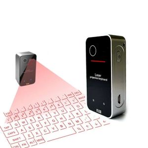 Taşınabilir Bluetooth Sanal Lazer Klavye Kablosuz Projektör Klavye İPhone Tablet Bilgisayar Telefonu için Fare İşlevi