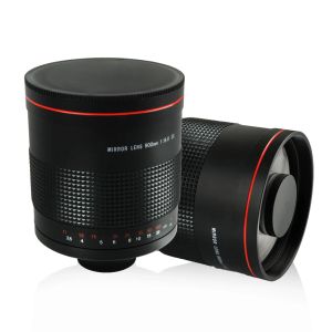 Аксессуары 900 мм f/8.0 Супер зеркальный телеобъектив Ручный объектив Focus + T2 Mount Adapter Ring для Canon Nikon Pentax Sony Olympus DSLR камера
