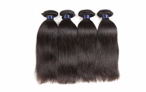 8A Brasilianische peruanische malaysische indische jungfräuliche Haare gerade natürliche schwarze 3 oder 4 Bündel Remy Human Hair Extensions Straight 50GP5713650