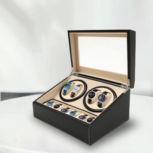 Blackbrown Yüksek Kaliteli Watch Winder Otomatik Ekran Kutusu Lüks Depolama Put 10 240412