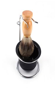 Meicoly Men Shave Kit Набор для красоты для красоты, миска для кружки, балка для мыла, подставка для бритья, бритья бритва, борода чистая бритва, набор 3P3202638