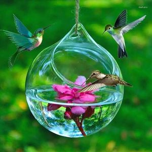 Altre forniture per uccelli ronzano l'alimentatore di vetro all'aperto colibrì per la moda da giardino che soffia manualmente intelligente