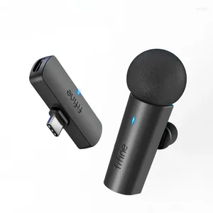 Микрофоны Fifine Wireless Lavalier Recording Microphone Type-C Mini Mic для мобильного телефона/планшета/ноутбука