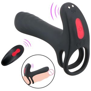 Cockring vajina klitoris ile çift için seksi oyuncaklar meme uçları masajı penis ereksiyonu uzun ömürlü g-spot vibratör orgazm