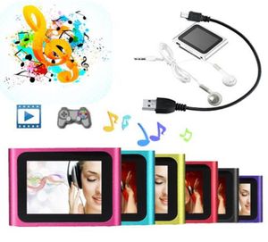 Клип 6 -го поколения Digital MP4 Player 18 -дюймовая LCD -поддержка TF Card Mp3 FM видео Ebook Games Games PO4 R662 3640417