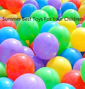 100pcs top çukur topları, yumuşak plastik çocuklar toplar BPA Ücretsiz Crush Proof Ocean Balls Bebek Yaz İçin En İyi Oyuncaklar 8143215