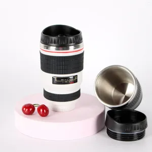 Кружки из нержавеющей стали камера ef24-105mm Coffee Lens Mug White Black Creative Gift Cups Canecas Tazas Vaso Caf