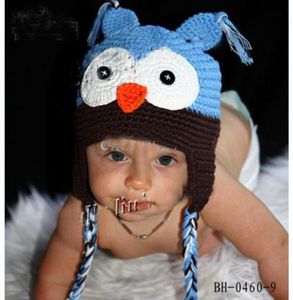 Toddler Baykuş Kulak Şapkası bebek el yapımı tığ işi baykuş beanie şapka el yapımı baykuş beanie örgü hat3179289