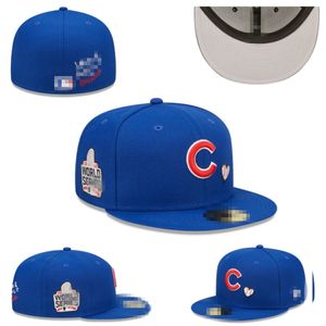 2024 Cubs C Mektup Beyzbol Kapakları Yepyeni Erkekler Kadın Gorras Hip Hop Casquette Düz takılı şapkalar H37-4.14