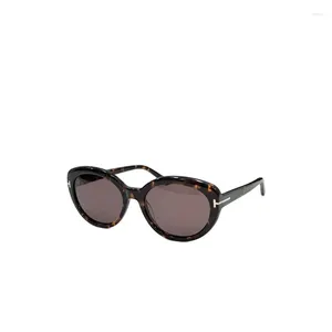 Sonnenbrille TF1009 Oval klassische Acetatquadratpolarisierte Männer Frauen Mode Anti-Ultraviolett-Sonnenbrille mit Originalschachtel