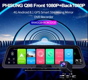 1PCS 10INCH 4G Driving Decorder Video Задняя камера задняя камера Зеркальный автомобиль DVR Android 81 GPS -регистратор WiFi 2 32G FHD 1080P9209305