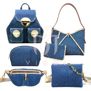 10a denim serisi lüks tasarımcı çanta denim tote çanta omuz çantaları çapraz çanta denim messenger çanta tote büyük seyahat çantası tuvalet çantası denim tasarımcı çanta