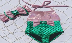 Yaz yürümeye başlayan çocuk yüzme kostümleri bebek kızlar yay bikini plaj tankini mayo takım elbise mayo plaj giyimi7400755