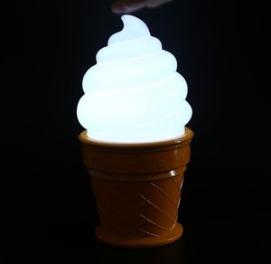 Новинка мороженое светодиодные ночные светильники для детей детские настольные настольные лампы в форме конуса