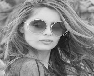 Janio mais novo Fashion Carlina redonda Óculos de sol Wireframe 2018 Novos óculos de moda do sol vintage Designer de marca Women J0172579135