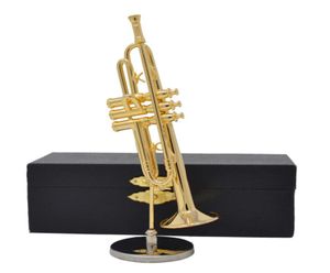 Moda altın kaplama trompet mini enstrümanlar hediyeler ev dekorasyon hediyeleri6509459