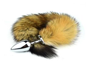 Metal Fox Tail Anal Plug Adult Sex Toys для женщины из нержавеющей стали задницы хвоста секс продукты Shop Special Erotic Toy Anal Tube2369758