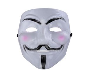 V vendetta maskesi için anonim adam fawkes fantezi serin kostüm cosplay maskesi partiler için karnavallar tek beden yetişkinlere uyuyor7853580
