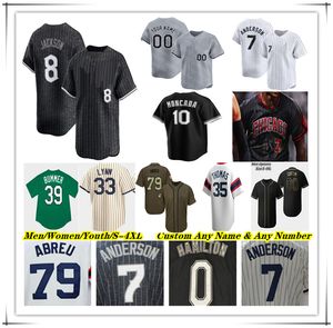 Beyzbol Forması Andrew Vaughn Luis Robert Jr Andrew Benintendi Yoan Moncada Bo Jackson Nicky Lopez Paul Dejong Martin Maldonado Garrett Crochet Dominic Fletcher 4X