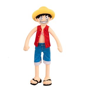 Werksauslass süße Plüschpuppen Cartoon Luffy Chopper Kawaii weich gefüllte Plushie -Spielzeuge
