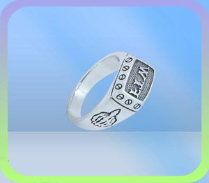 En yeni 925 sterling gümüş ftw serin zil s925 satan Lady Girls Biker Moda Orta parmak yüzüğü 3975918186793