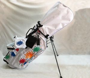 Boya sıçrama golf standı çantası yüksek kaliteli tuval ayçiçeği golf çantası hafif golf kulüpleri çantalar 2colors8930378