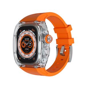 Стильный ремешок для iWatch Strap Ultra2 Generation 49 мм для Apple Watch State Strap Transparent Shell Translucent Silicone Watch Best