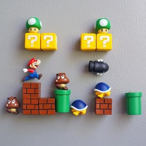 10pcs 3D холодильник Магнит Склейк Склейк Смешная детство Game Boy Student Toy Home Corgerator Stickert