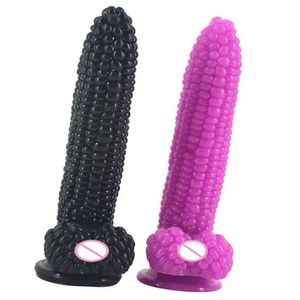 Искусственная кукурузная фаллоимитатор G-Spot Anal Sexy Toys for Woman Penis реалистичный гигантский всасывающий чашка оргазм мастурбатор мастурбатор