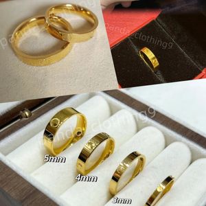 Love Ring Designer Rings for Women Diamonds for Lovers Couple Rings Gift Ring Box Fashion Ringe Reghire