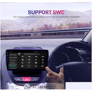 Car DVD DVD -плеер 10.1 2 DIN Android CAR Radio GPS Navigation Mtimedia для Peugeot 107 Citroen C1 Aygo 2005 - 2014