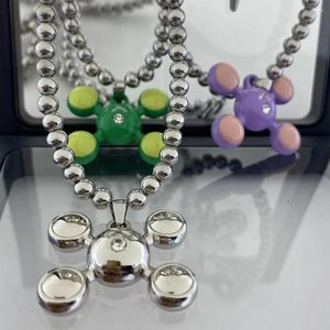 Anhänger Halsketten Quad Ball Hip Hop Style Edelstahlschmuck Herren- und Frauen -Mode -Persönlichkeit Halskette Kollektion Großhandel Großhandel