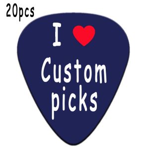 Kablolar 20pcs Baskı Adı Görüntü Fotoğraf Kişiselleştirilmiş Özel Gitar Seçim Ücretsiz Gönder