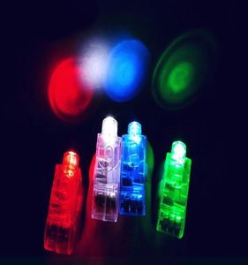 LED parmak lambası LED parmak yüzüğü hediyeleri ışıklar ışıltılı lazer parmak ışınları LED yanıp sönen yüzük parti flaş çocuk oyuncakları 4 renk1620597