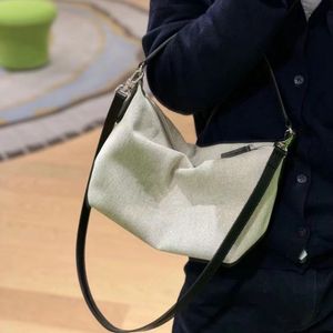 Дизайнерские модные холст сумки бродяга женские пакеты на плечах холст и подлинные кожа