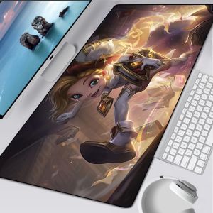 Pads League of Legends Zoe Большой игровой накладки для мыши Computer Mousepad Gamer Mouse Mate Ноутбук Mausepad xxl Carpet Keyboard Mate Desk Pad