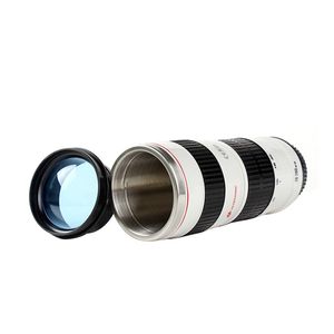 Yaratıcı Kamera Lens Kahve Kupası 440ml Paslanmaz Çelik Termal Yalıtım Tumbers Kahve Bardakları