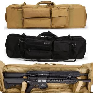 Пакет Tactical Gun рюкзак с двойным винтовочным мешками Airsoft военный карабин.