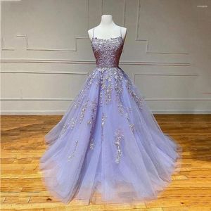 Parti Elbiseleri Adorza Prenses Balo Elbisesi Square Boyun Spagetti Kayışları Çılgın Tulle Tül Lüks Balo 2024 Eşsiz aplikelerle