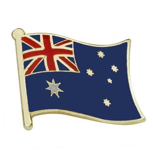 Metal Australia Zealand Flag Lapel Pinsoceania Страны случайные значки рюкзак рюкзак национальный дневной броши 30pcslot 240412