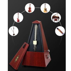 Gitar Vintage Tower Tipi Gitar Metronom Çan Ring Ritim Mekanik Sarkaç Metronom Gitar Bas Piyano Keman Aksesuarları